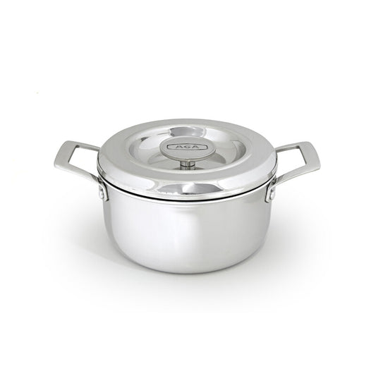 AGA Roestvrij Stalen Braadpan 16cm met deksel (W3414)